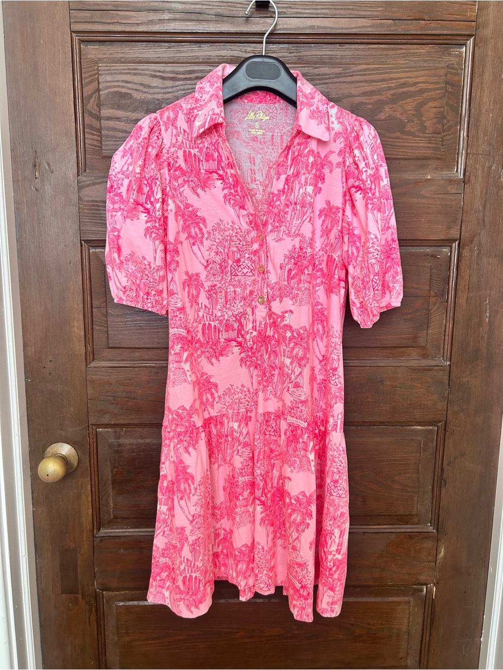 Lilly Pulitzer Bingley Dress in Conch Shell Pink Palm Beach